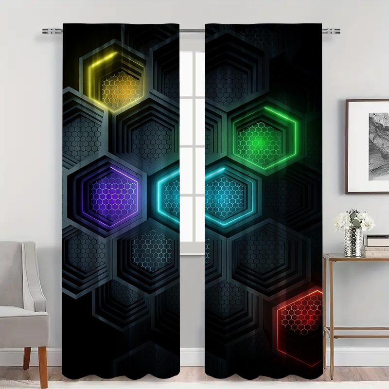 Tende geometriche moderne da 2 - Office Print Tech recensione e prezzo