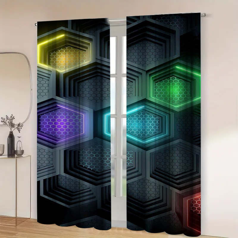 Tende geometriche moderne da 2 - Office Print Tech recensione e prezzo